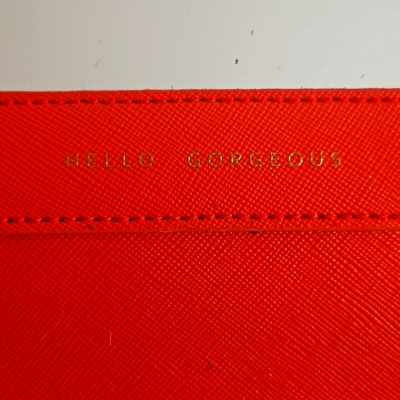 Stella & Dot Hello Gorgeous Double Zip mirrored card carrier clutch - Picture 5 of 11